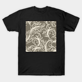 Victorian leaves Seamless pattern T-Shirt